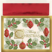 Pre-Printed Boxed Holiday Greeting Cards by Masterpiece Studios (Antique Christmas)