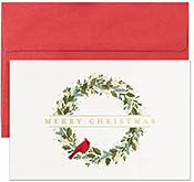 Pre-Printed Boxed Holiday Greeting Cards by Masterpiece Studios (Christmas Cardinal)