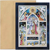 Pre-Printed Boxed Holiday Greeting Cards by Masterpiece Studios (Window into Bethlehem)