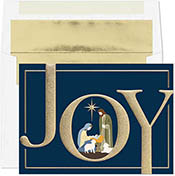 Pre-Printed Boxed Holiday Greeting Cards by Masterpiece Studios (Nativity Joy)