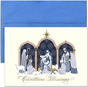 Pre-Printed Boxed Holiday Greeting Cards by Masterpiece Studios (Blessed Birth)