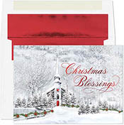 Pre-Printed Boxed Holiday Greeting Cards by Masterpiece Studios (Winter Blessings)