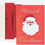 Pre-Printed Boxed Holiday Greeting Cards by Masterpiece Studios (Vintage Santa Claus)
