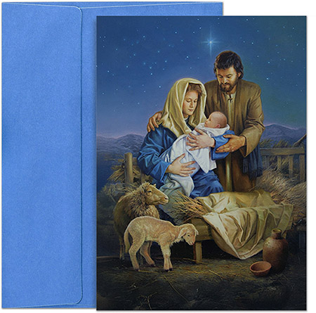 Pre-Printed Boxed Holiday Greeting Cards by Masterpiece Studios (Miracle in the Manger)
