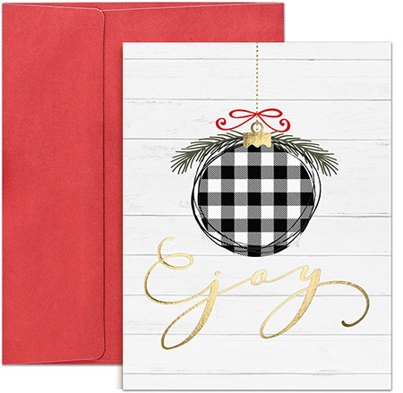 Pre-Printed Boxed Holiday Greeting Cards by Masterpiece Studios (Wrapped in Plaid)