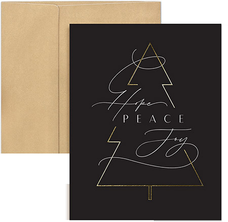 Pre-Printed Boxed Holiday Greeting Cards by Masterpiece Studios (Simple Wishes)