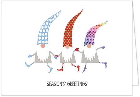 Non-Personalized Interfaith Holiday Greeting Cards by MixedBlessing (Dancing Gnomes)
