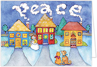 Multicultural Holiday Greeting Cards by MixedBlessing (Holiday Houses)