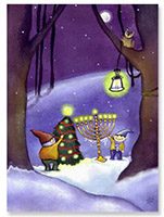 Non-Personalized Interfaith Holiday Greeting Cards by MixedBlessing (Holiday Gnomes)