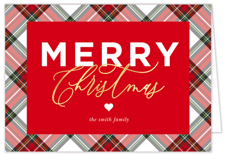 Holiday Greeting Cards by Modern Posh (Modern Plaid)