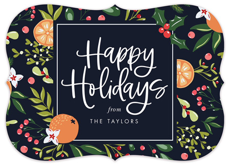 Holiday Greeting Cards by Modern Posh (Winter Citrus)