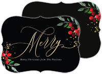 Holiday Greeting Cards by Modern Posh (Merry Berry)