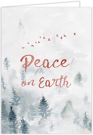 Non-Personalized Charitable Holiday Greeting Cards by Olive Tree Collection (Peace On Earth)