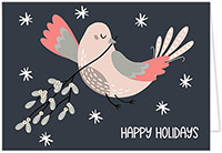 Personalized Charitable Holiday Greeting Cards by Olive Tree Collection (Peaceful Dove)
