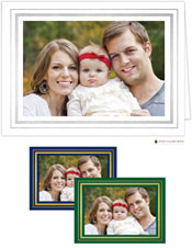 Holiday Photo Mount Cards by Stacy Claire Boyd - Brightly Framed Aspen with Foil