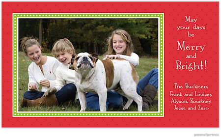 Holiday Photo Mount Cards by PicMe Prints (Christmas Dots & More Dots Poppy)