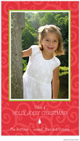 Holiday Photo Mount Cards by PicMe Prints (Joyful Swirls Poppy)