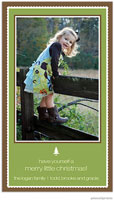Holiday Photo Mount Cards by PicMe Prints (Scalloped Border Cilantro)