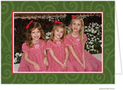 Holiday Photo Mount Cards by PicMe Prints (Joyful Swirls Evergreen)