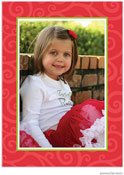 Holiday Photo Mount Cards by PicMe Prints (Joyful Swirls Poppy)
