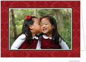 Holiday Photo Mount Cards by PicMe Prints (Classic Damask Crimson)