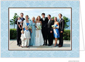 Holiday Photo Mount Cards by PicMe Prints (Classic Damask Blue)