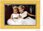 Holiday Photo Mount Cards by PicMe Prints (Classic Damask Mustard)