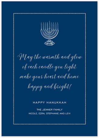 PicMe Prints - Hanukkah Greeting Cards (Bright Glow Foil)