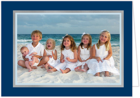 Holiday Photo Mount Cards by PicMe Prints (Beaming Border Foil)