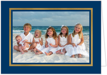 Holiday Photo Mount Cards by PicMe Prints (Beaming Border Foil) Holiday Photo Mount Cards by PicMe Prints (Beaming Border Foil)