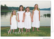 Holiday Digital Photo Cards by PicMe Prints (Wonders Of His Love)