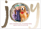 Digital Holiday Photo Cards by PicMe Prints (Brush Joy)