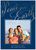 Digital Holiday Photo Cards by PicMe Prints (Scripted Peace On Earth)