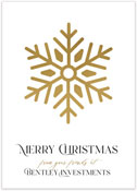 Holiday Greeting Cards by PicMe Prints (Shining Snowflake Foil)