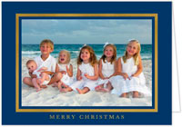 Holiday Photo Mount Cards by PicMe Prints (Beaming Border Merry Christmas Foil)