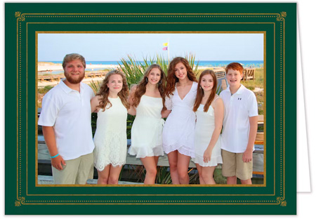 Digital Holiday Photo Cards by PicMe Prints (Elegant Border Foil)