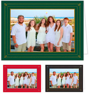 Holiday Photo Mount Cards by PicMe Prints (Elegant Border Foil)