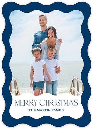 Digital Holiday Photo Cards by PicMe Prints (Wave Border)