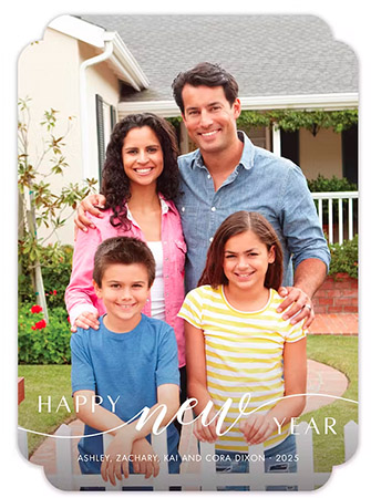 Digital Holiday Photo Cards by PicMe Prints (New Beginnings - Vertical)