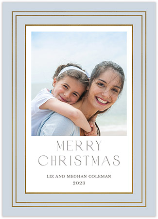 Digital Holiday Photo Cards by PicMe Prints (Triple Border Foil Pressed)