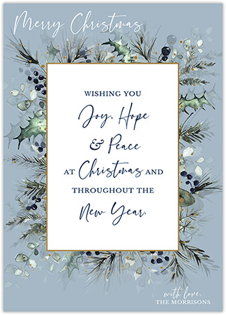 Holiday Greeting Cards by PicMe Prints (Winter Frost Foil)