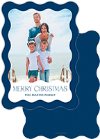 Digital Holiday Photo Cards by PicMe Prints (Wave Border)