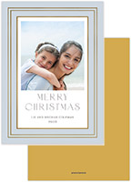 Digital Holiday Photo Cards by PicMe Prints (Triple Border Foil Pressed)