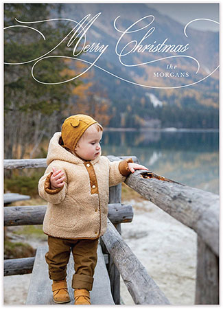 Digital Holiday Photo Cards by PicMe Prints (Divine Season - Vertical-Top)