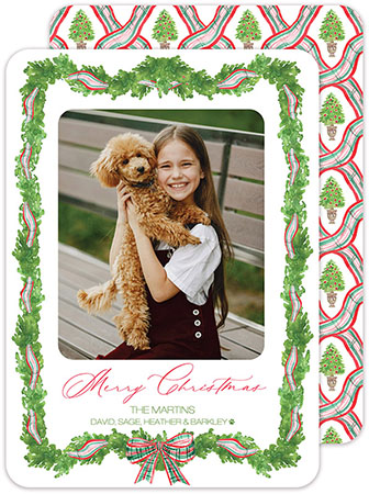 Digital Holiday Photo Cards by PicMe Prints (Festive Ribbon - Vertical) Digital Holiday Photo Cards by PicMe Prints (Festive Ribbon - Vertical)