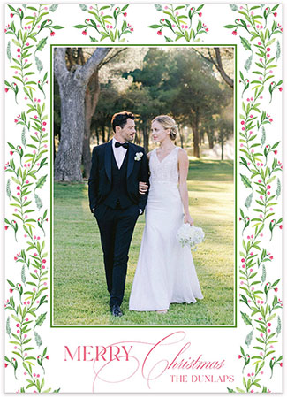 Digital Holiday Photo Cards by PicMe Prints (Festive Flora) Digital Holiday Photo Cards by PicMe Prints (Festive Flora)
