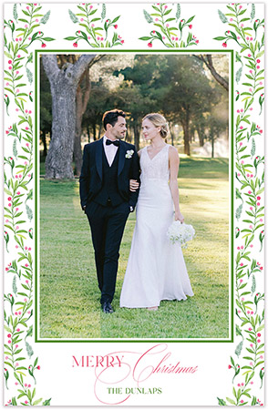 Digital Holiday Photo Cards by PicMe Prints (Festive Flora - Large) Digital Holiday Photo Cards by PicMe Prints (Festive Flora - Large)