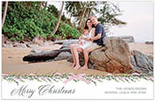 Digital Holiday Photo Cards by PicMe Prints (Pink Garland Garnish - Large)