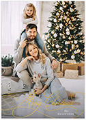 Digital Holiday Photo Cards by PicMe Prints (Foil Pressed Divine Season - Vertical)