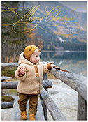 Digital Holiday Photo Cards by PicMe Prints (Foil Pressed Divine Season - Vertical-Top)